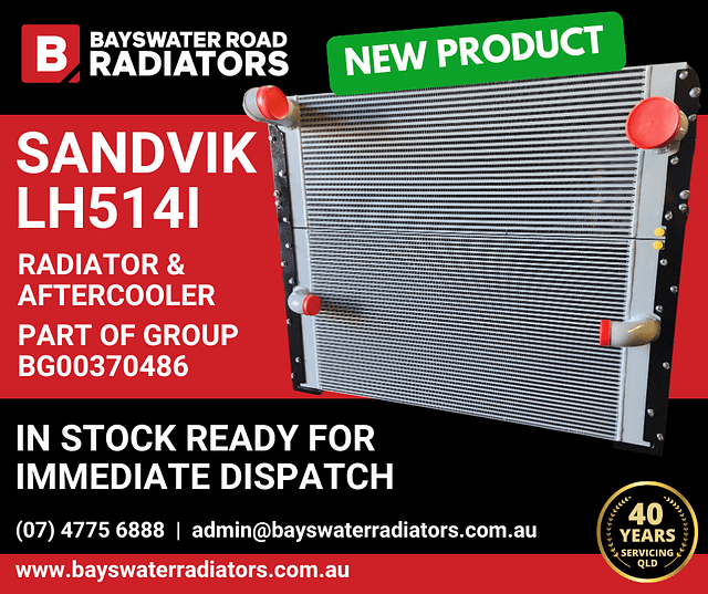 Sandvik LH514I Radiator &#038; Aftercooler