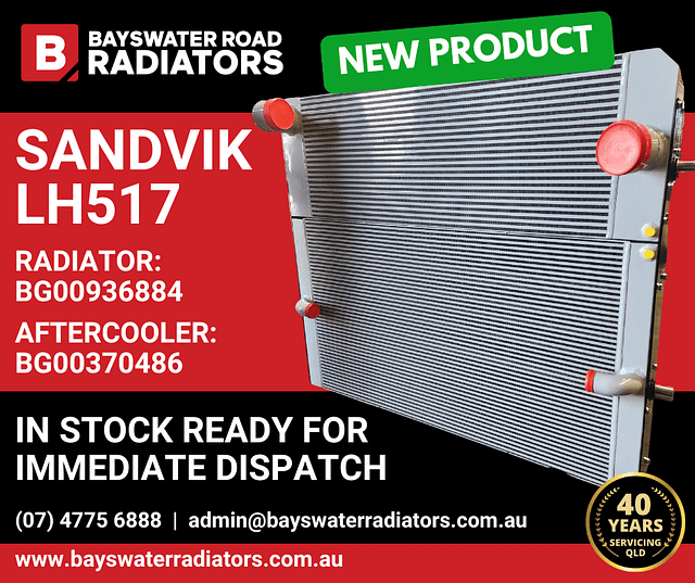 Sandvik LH517 Radiator &#038; Aftercooler