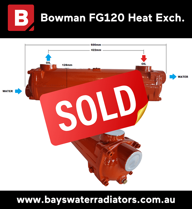 Bowman FG120 Heat Exchanger