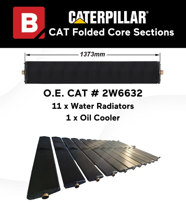 Caterpillar Folded Core Sections